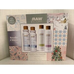 Raw Sugar Shampoo/Conditioner & 2-Body Wash Set, The Sensitive One, 6 Fl Oz Each